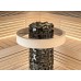 Печка за сауна Aries Round Black 4.5kW-9kW с вградено управление | Sawo